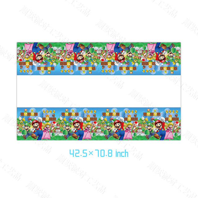 Mario World party table cover is a fun and easy way to add some excitement to your party. It's perfect for gamers of all ages, and it's sure to bring a smile to the face of anyone who grew up playing Mario games. So why not pick one up today and get ready to embark on a gaming adventure!