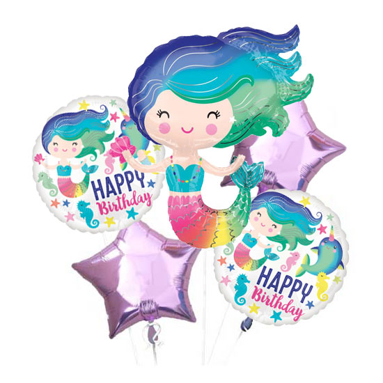 Mermaid & Narwhal Balloon Bouquet