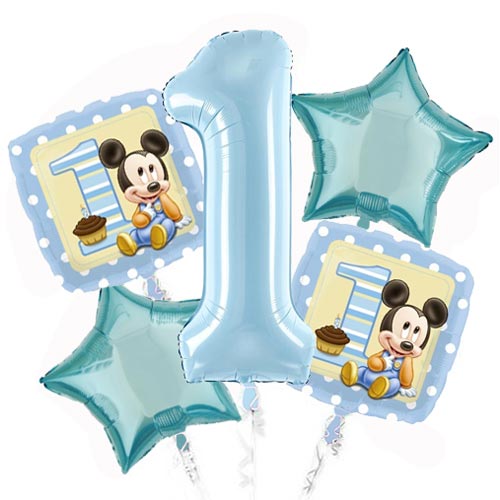Mickey Number 1 Balloon Bouquet