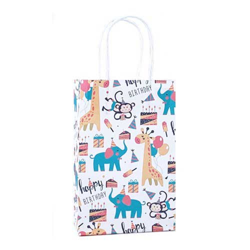Monkey Birthday Paper Bags - with plenty of jungle animals