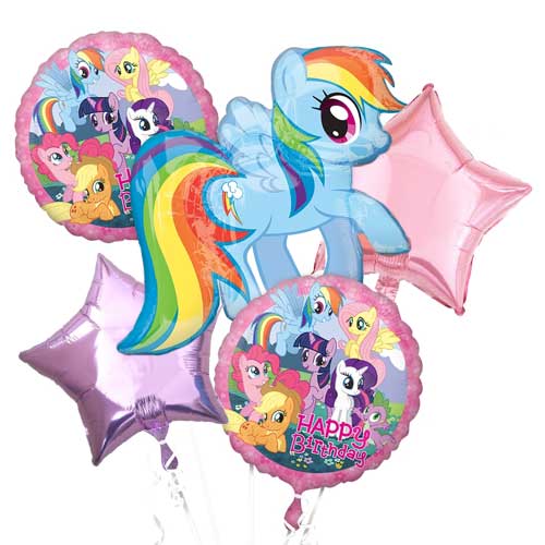 My Little Pony Balloon Bouquet for Birthday Decor