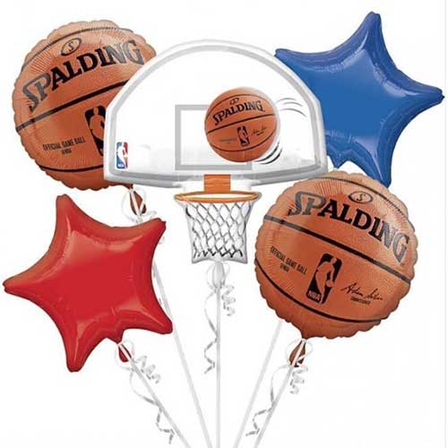Load image into Gallery viewer, NBA Baskeball balloon bouquet
