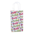 Neon Birthday Words Paper Bags