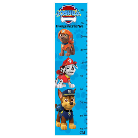 Paw Patrol Boy Growth Chart