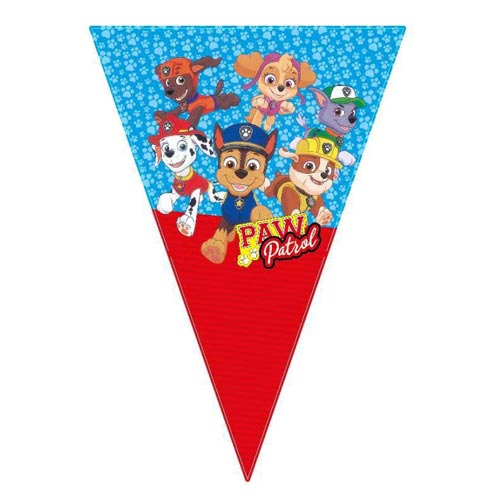 Paw Patrol Gang Happy Birthday Banner | Chase, Marshall, Party ...