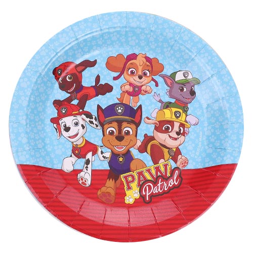 Paw Patrol Gang Paper Plates for the great pups birthday party!