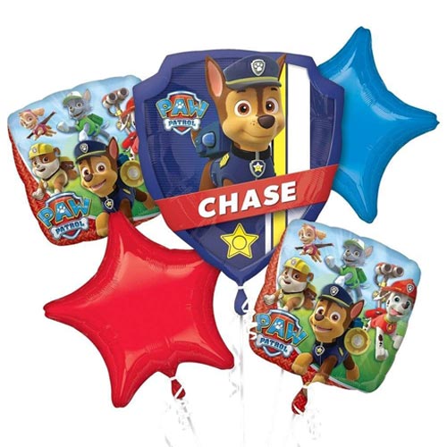 Load image into Gallery viewer, Paw Patrol Shield Balloon Bouquet

