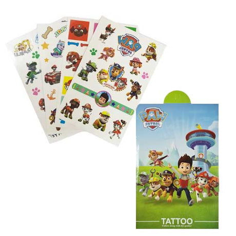 Paw Patrol Tattoo Book.