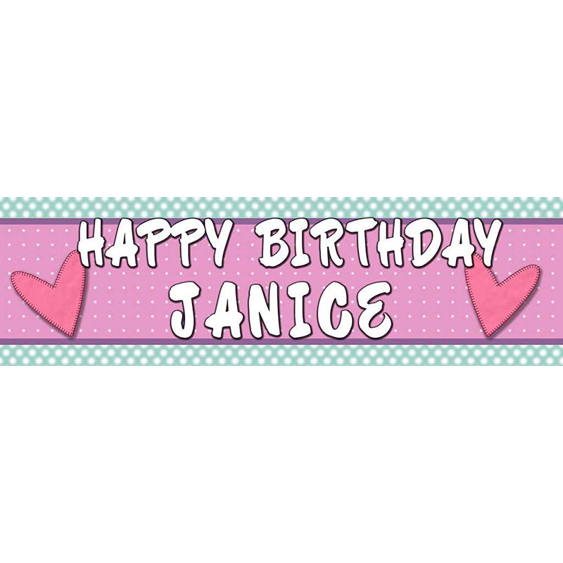 Express your love and affection for someone special. Whether it's a simple "Happy Birthday" greetings or saying a deeply felt "I Love You", you can print your own message on this banner.