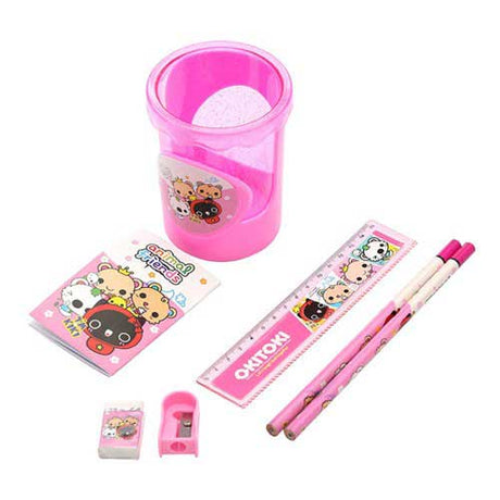 Pink Animals Stationery Set Kids stationery gift set. Pre-packed goody bag great as kids birthday party return gifts.