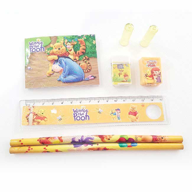 Pooh Pencil Case Set A perfect favor gift pack to mark the fun and interesting Birthday Party. 
