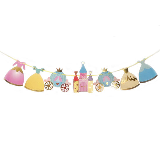 Lovely and sweet princess theme party banner for your birthday decoration.