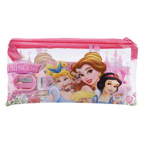 Princess Pencil Case Set featuring Belle, Cinderella and Snow White. A perfect favor gift pack to mark the fun and interesting Birthday Party. 