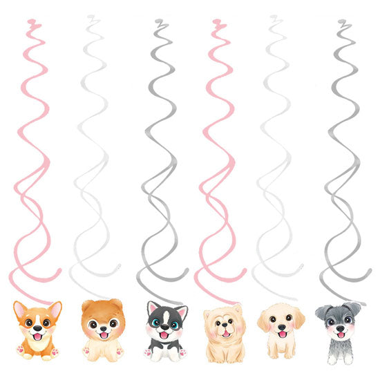 Dogs & Puppies Party Swirl Decoration from Party Supplies Singapore.
