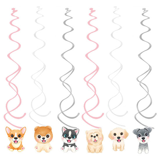 Dogs & Puppies Party Swirl Decoration from Party Supplies Singapore.