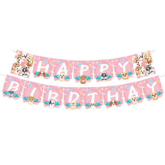 Dogs & Puppies Happy Birthday Banner is a great party supplies from Singapore.