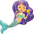 Purple Mermaid super shaped balloon.