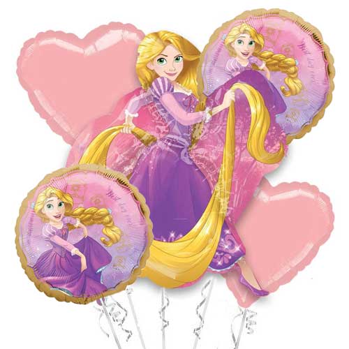 Rapunzel Princess Balloon Bouquet | Disney Princess Balloons Singapore ...