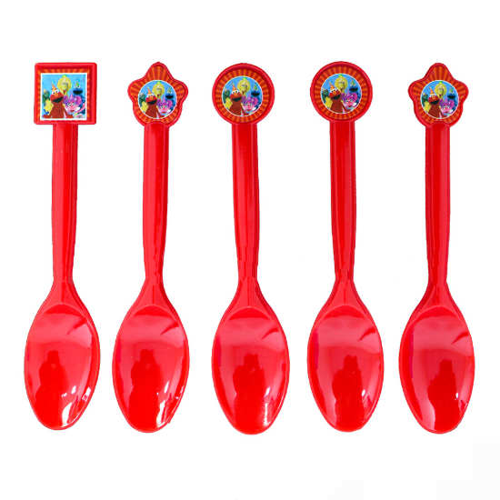 How about cool party cutleries with your favourite Sesame Street characters in them?