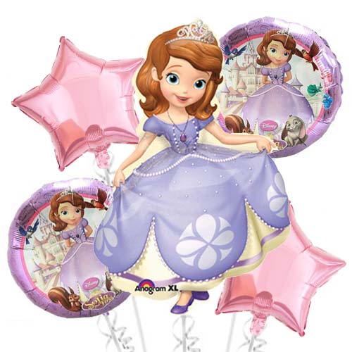  Sofia The First Party Supplies Balloon Bouquet Decorations :  Toys & Games