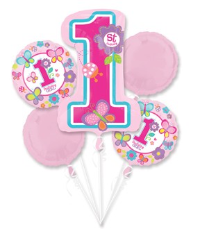 Load image into Gallery viewer, Sweet at One 1st Birthday Balloon Bouquet
