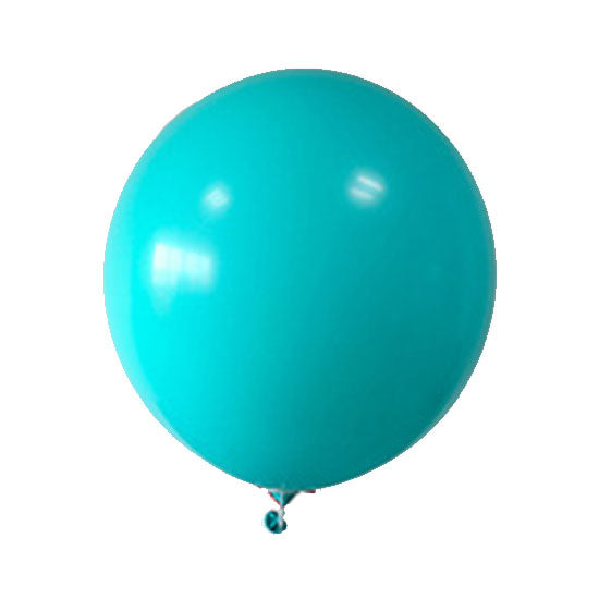 Load image into Gallery viewer, 36 inch jumbo sized balloon in Macaron Turquoise to set up for your lively garden themed garland or party backdrop.
