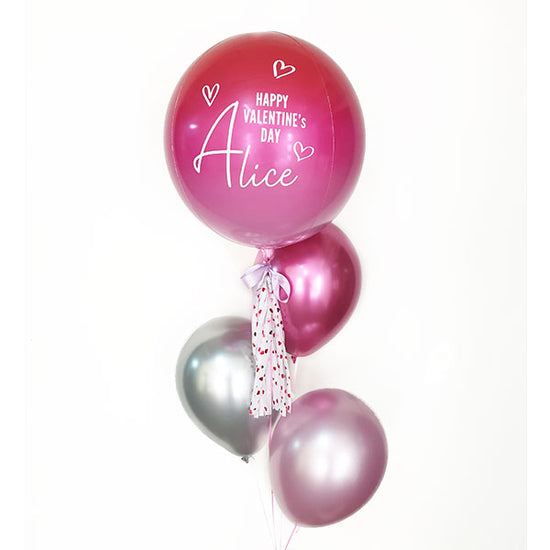 Special Ombre Pink Orbz balloon for ypur sweetheart.