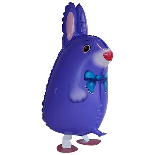 Purple Rabbit Walking pet balloon.