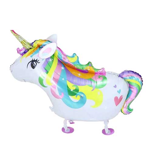 Rainbow unicorn balloon