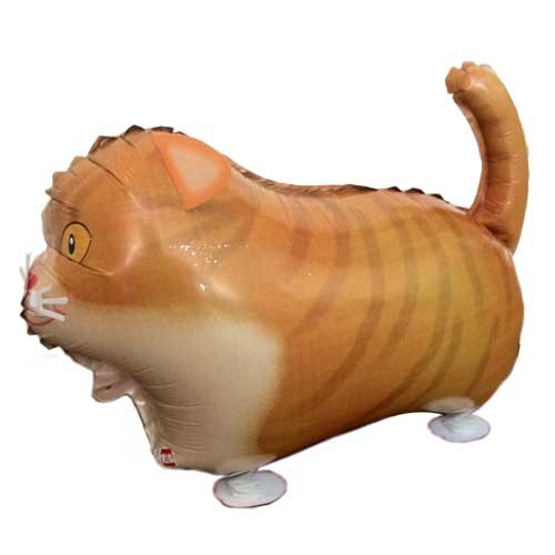 Load image into Gallery viewer, Walking animal balloon in the form of a cute kitty cat.
