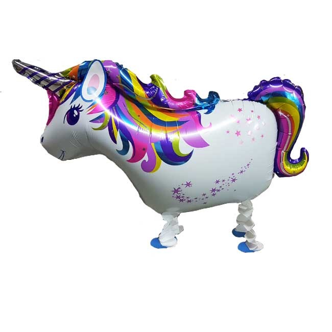 Walking Pet Unicorn Balloon with Helium.