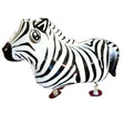 Zebra walking animal balloon for the jungle party.