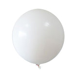 36 inch jumbo sized balloon in Classic White to set up for your lively elegant themed garland or party backdrop.