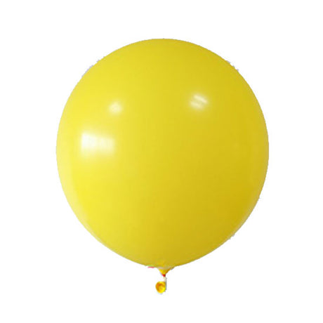 36 inch jumbo sized balloon in Bright Yellow to set up for your lively sunshine themed garland or party backdrop.