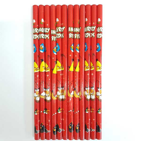 Angry birds pencils - A perfect favor gift pack to mark the fun and interesting Birthday Party. 