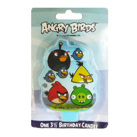 Angry Birds Birthday Cake Candle
