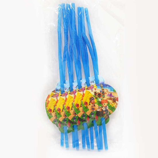 Animal Crossing drinking straws for your party guests. Makes drinking fun!
