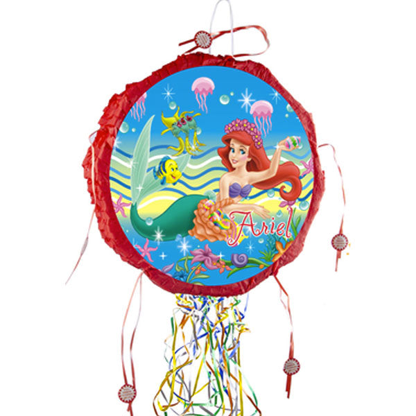 Princess Ariel, aka, the Little Mermaid features in this pinata. Great for party games as well as party decoration.