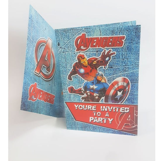 Set a cool superheroes party invitation cards an send to your superheroes friends