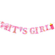 Baby Shower Buggy Bottle Girl Banner