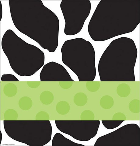 For a huge decorating impact, cover your tables with the Baby Cow Print- Girl Border Print Plastic 54' x 108" Tablecover. Measuring 54" x 108", the plastic tablecover wipes clean easily and can be used indoors or outdoors for a baby shower on the farm. 