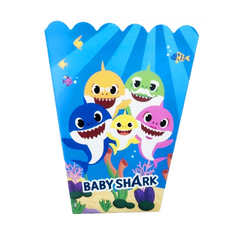 Baby Shark Popcorn Box