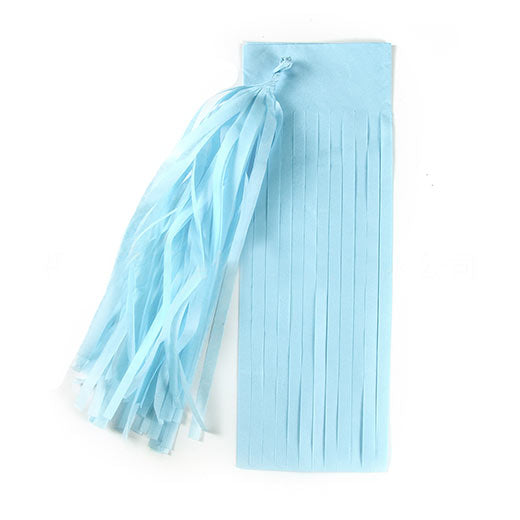 Baby Blue Party Paper Tassels