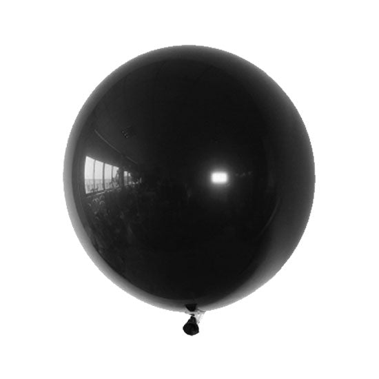 36 inch jumbo sized balloon in Classic Black to set up for your lively dark themed garland or party backdrop.