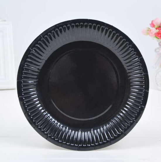 It all starts with colours! Our Classy Black coloured dessert size plates are perfect for snacks and cake or dessert.