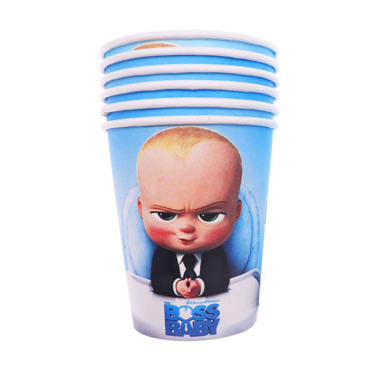 These Boss Baby cups are so cute, the kids would not let go of their drinks.