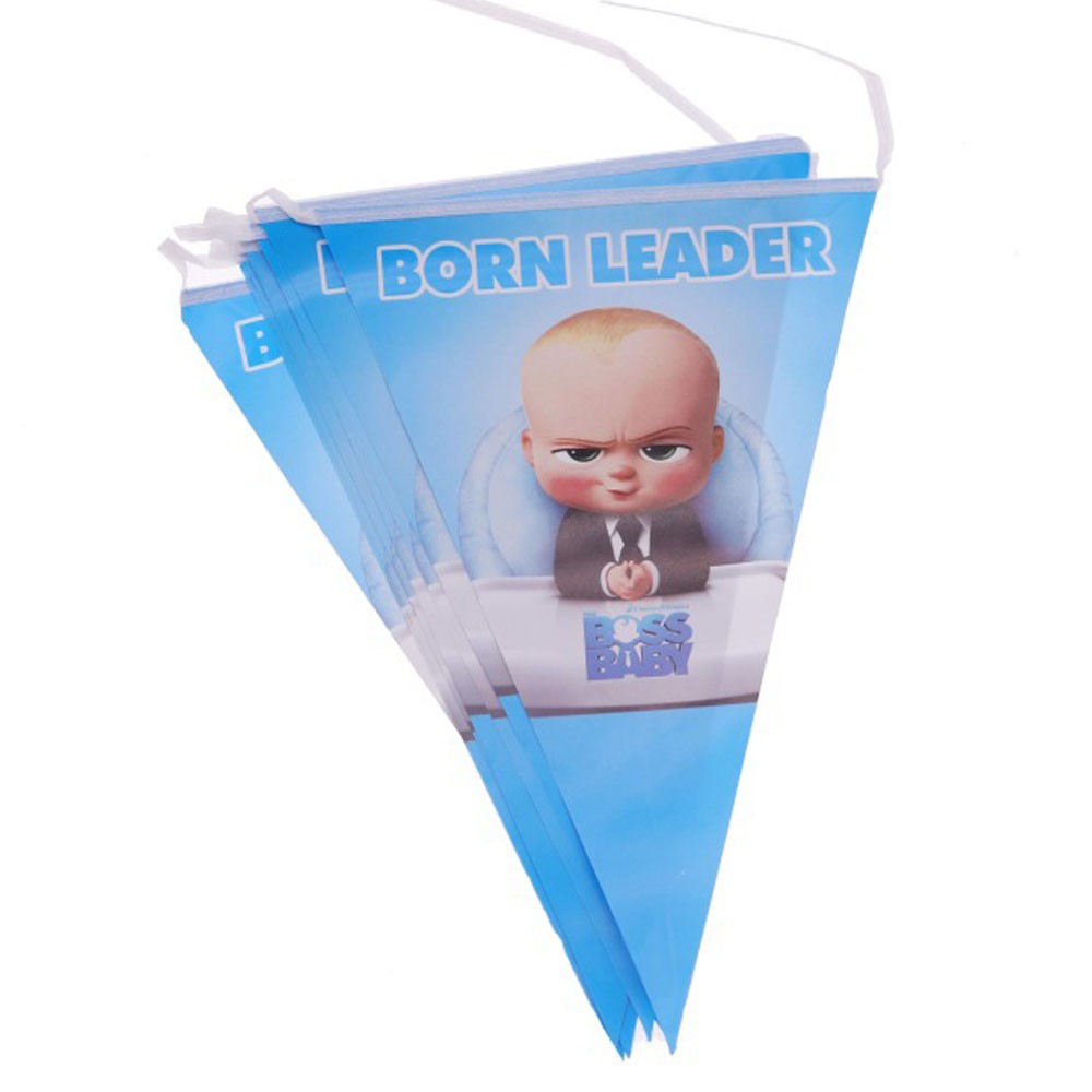 This flag banner is exactly what we need for our Boss Baby 100 Days party decoration.