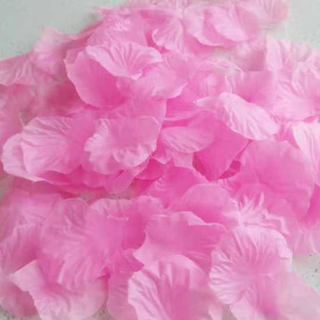 Candy Pink Artificial Rose Petals Stack
