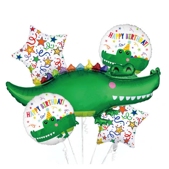 Crocodile Happy Birthday Balloon Bouquet