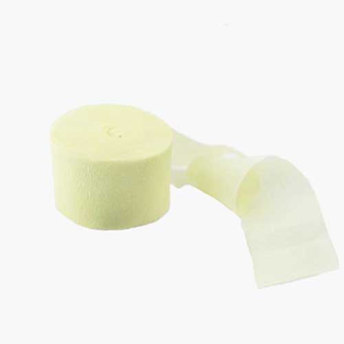Ivory Cream Crepe Paper party streamers for birthday party decoration.